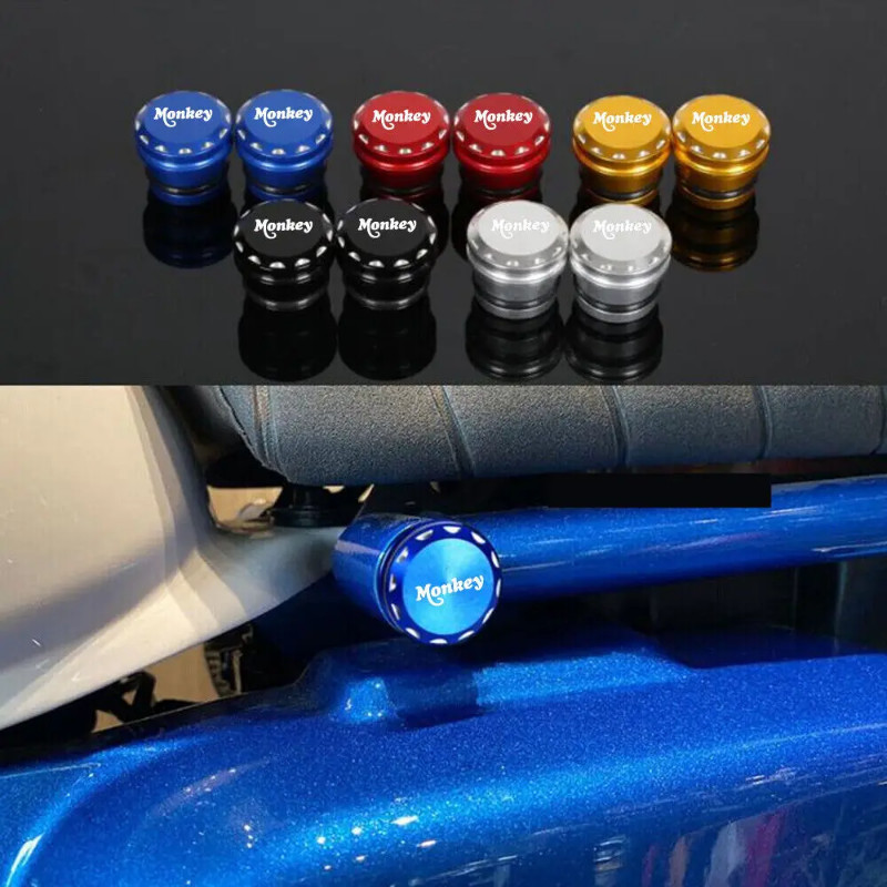 Monkey LOGO 3D Aluminium Seat Bolts Screws Frame Cap For Honda Monkey 125 MONKEY125 Z125 Z 125 2018