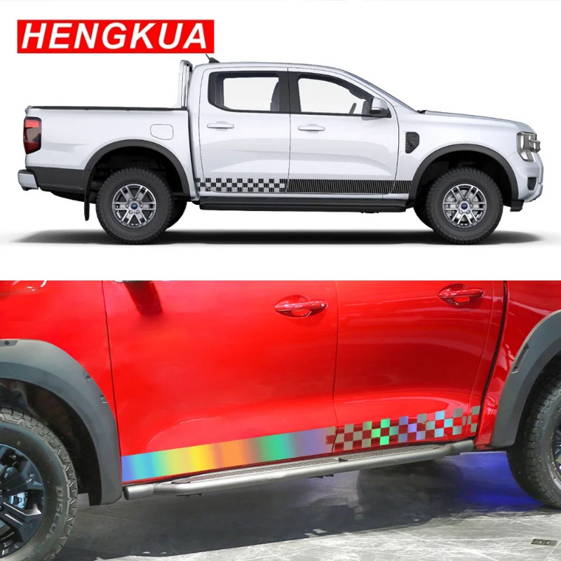 Pickup Door Side Stickers For Ford Ranger Raptor Wildtrak T6 T7 T9 Graphics Truck Racing Sports Dec