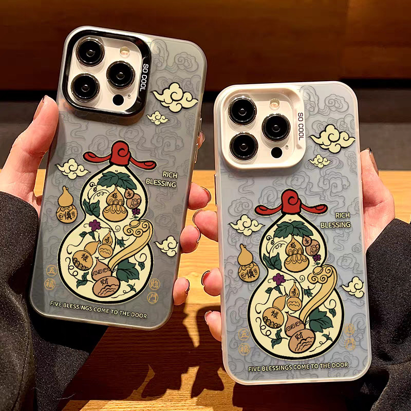 ปีใหม่ Gathering Wealth Gourd เคสโทรศัพท์สําหรับ Redmi K40 Pro A2 Plus K80 8 9 9A 9C 10A 9T A1 A3 A5