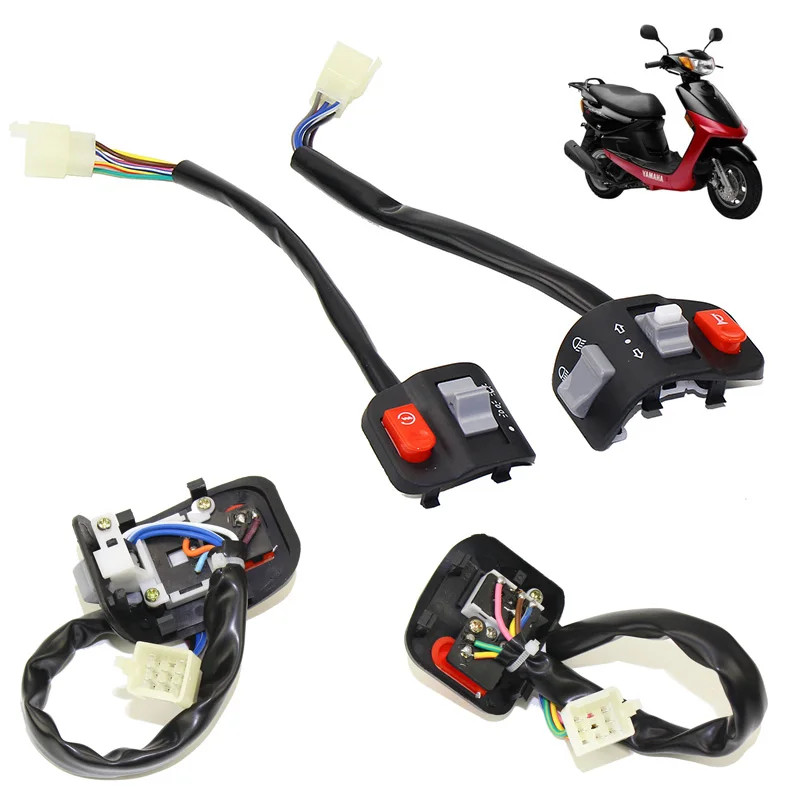 Motorcycle Switches Horn Button Turn Signal Electric Fog Light Start Handlebar Controller Switch Le