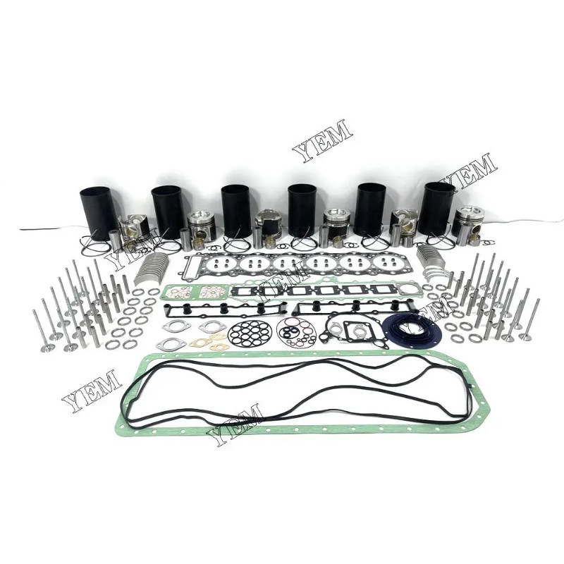 6M60 Engine Overhaul Rebuild Kit Liner Piston With Gasket Bearing Valve Set For Mitsubishi diesel e