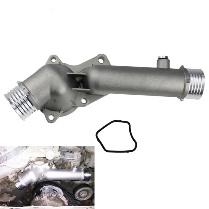 Thermostat Housing Coolant Outlet Water Neck Flange For BMW 5 7 E38 E39 520 528i Aluminum 115317404