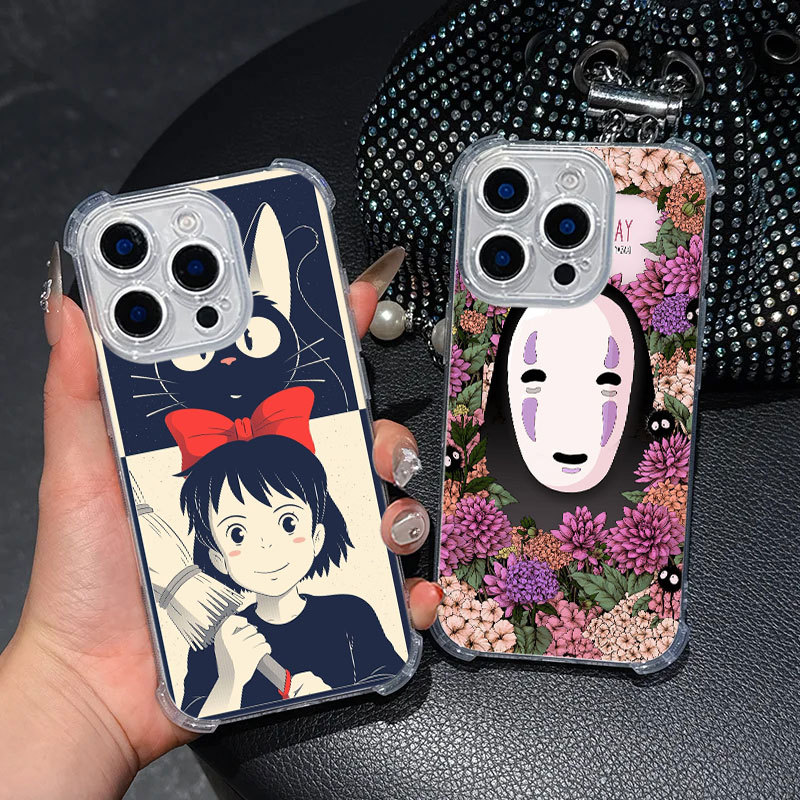 Spirited Away Studio Ghibli อะนิเมะเคสโทรศัพท์ใสสําหรับ Samsung A57 A37 A56 5G A55 A54 A53 A17 A16 A