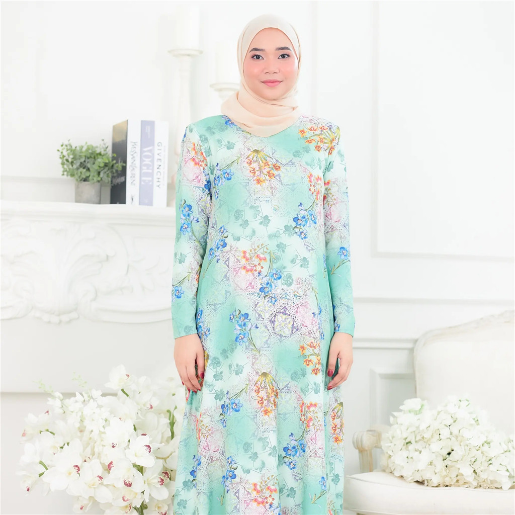 Jubah Flyer Printing Cloudy - วัสดุเครปพรีเมี่ยม﻿﻿