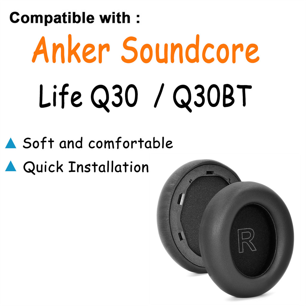 สําหรับ Soundcore Life Q30 Q30BT เปลี่ยนแผ่นรองหูฟังฟองน้ํา