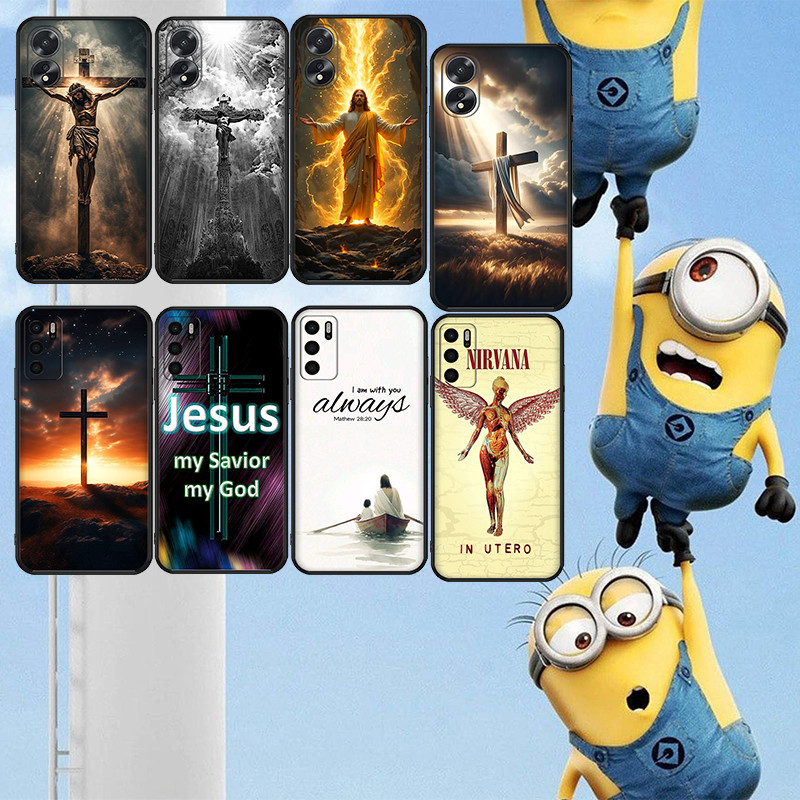 นุ่มสีดํา Redmi 15C EU Note 7pro 8pro 8T 9pro max 9s 9T Jesus1 เคสโทรศัพท์