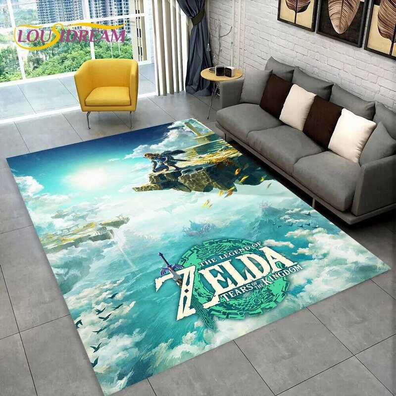C 3D Z-Zelda2 HD K Game Cartoon Carpet Rug For Bedroom Living Room Home Sofa Decoration,Children Pl