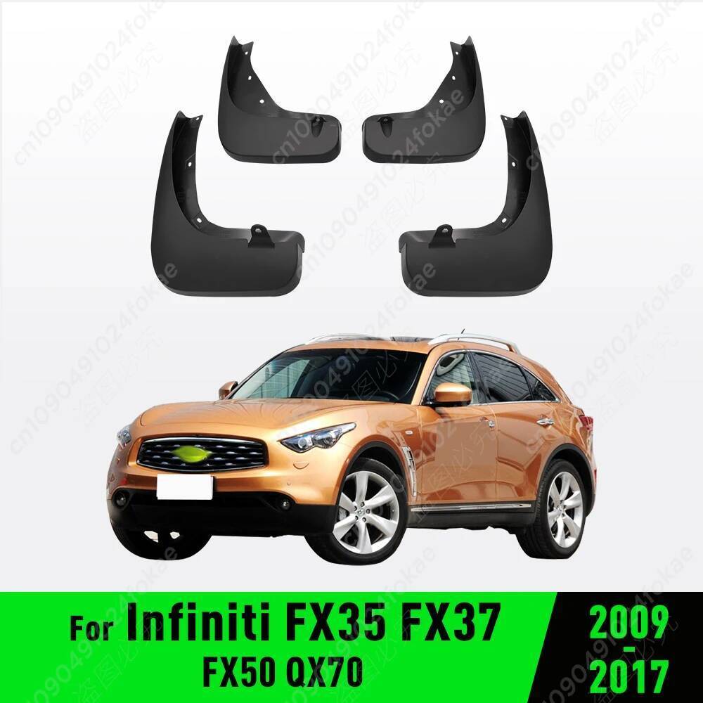 สําหรับ Infiniti FX35 FX37 FX50 QX70 2009 2010 2011 2012 2013 2014 2015 2016 2017 Fender Mudguard Mu