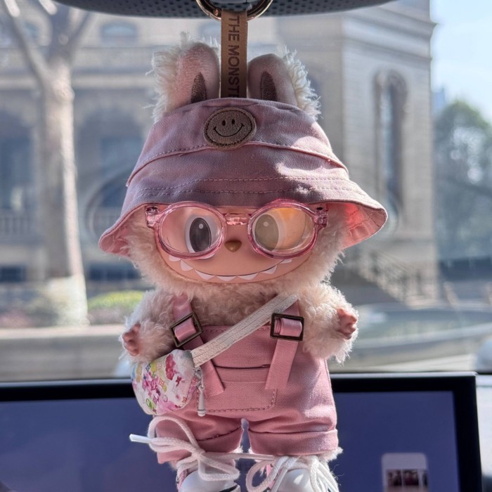 Labu Bud Doll Clothes Sit 15cm Glue-elastic Overalls Hat With Labubu Party Clothes One Or Two Genera