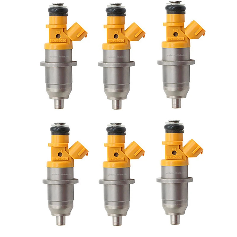 6Pcs 1465A012 Fuel Injectors E7T05074 DIM1070G for Mitsubishi Pajero III Canvas Top V60 V70 3.5 GDI