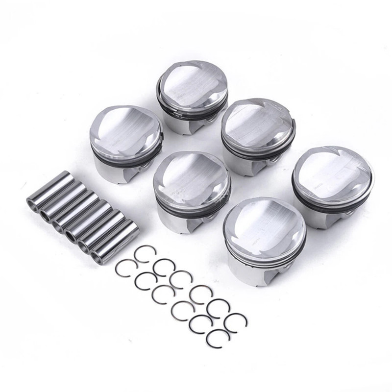 6PCS 06E107066BM Engine Pistons Kit 06E107066CF For Audi A6 S6 Avant A7 A8 S8 2.8FSI 06E107065CF 06
