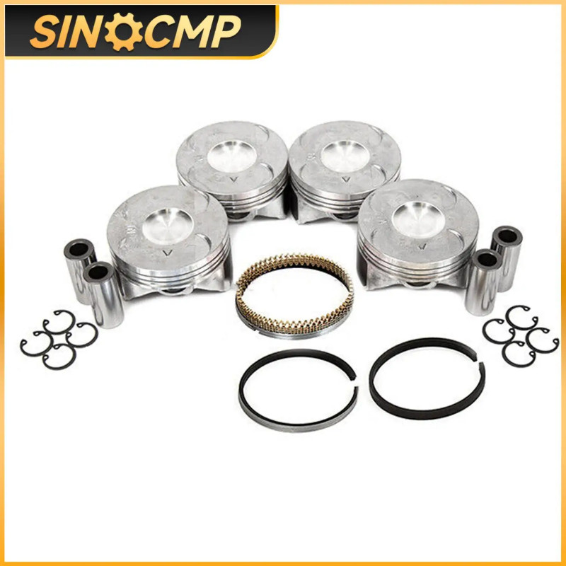 1set Engine Piston and Piston Ring kit For 06-15 Honda Civic 16-19 HR-V 1.8L R18A1 R18A2 SOHC 13010