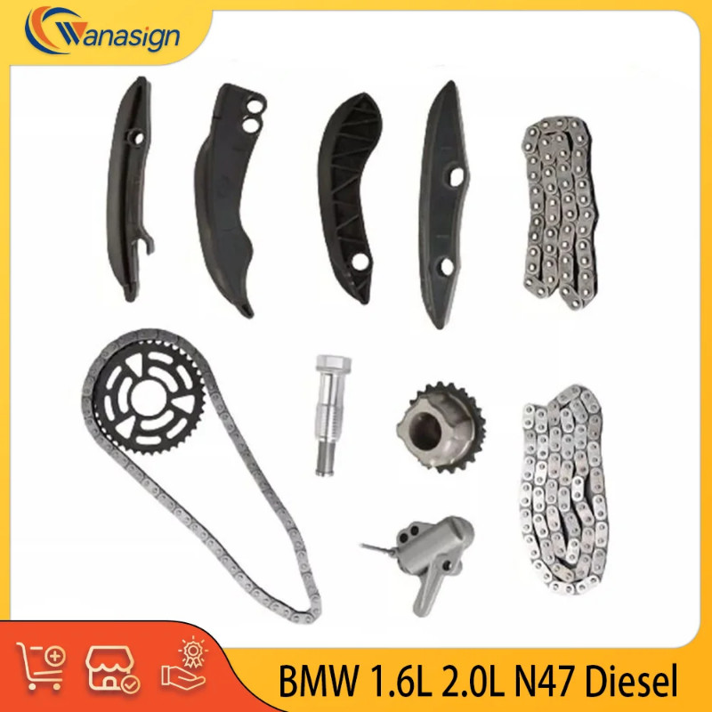 AUTO ENGINE PARTS Timing chain kit Fit For BMW 1 2 3 4 5 X1 X3 X5 MINI 2.0L 2.0T L4 Diesel N47D20A