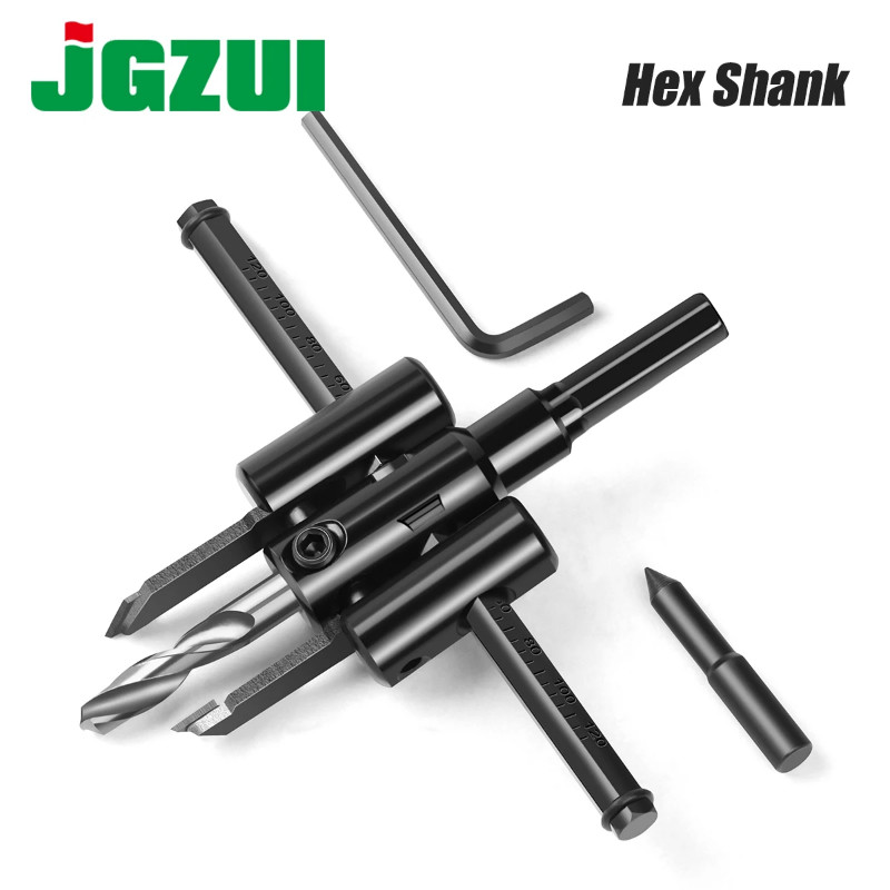 1PC 30/40-120/200/300mm Adjustable Circle Hole Saw Aircraft Type Hole Opener Circle Hole Cutter Dri