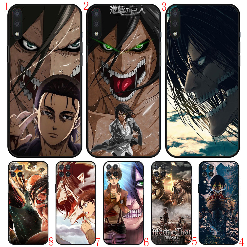Samsung A22 A55 A56 J4 J6 J8 2018 J4 J5 J6 J7 Prime Plus Core V14 Attacking Titan เคสโทรศัพท์สีดํานุ