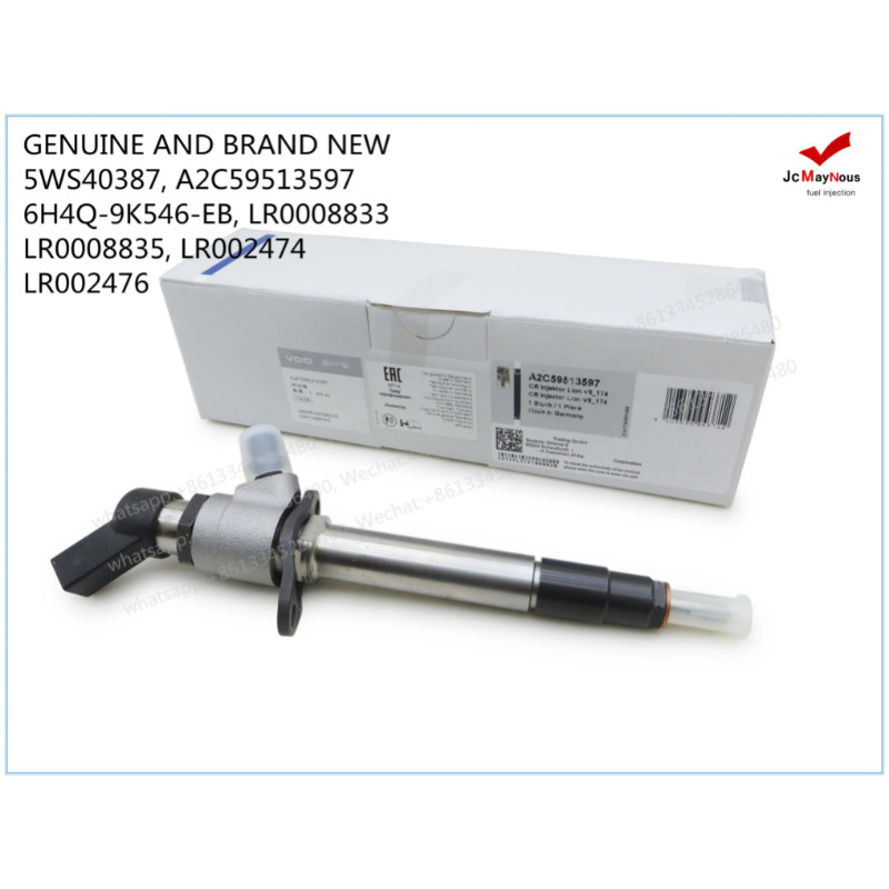 GENUINE AND BRAND NEW DIESEL   FUEL INJECTOR 5WS40387 A2C59513597 6H4Q-9K546-EB LR0008833 LR0008835