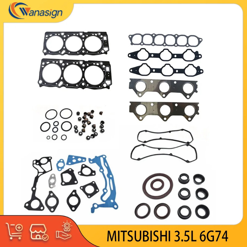 Engine Full Gasket Set Overhaul Gasket Kit For MITSUBISHI PAJERO 3.5L DOHC SOHC V6 24V 3.5 L 6G74 1