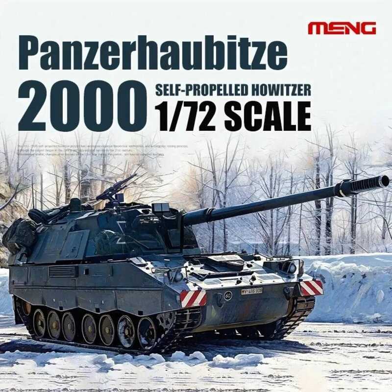 C MENG Assemble Tank Model Kit 72-008 German Pzh2000 Self-Propelled Howitzer 1/72 Scale Toy Diy
