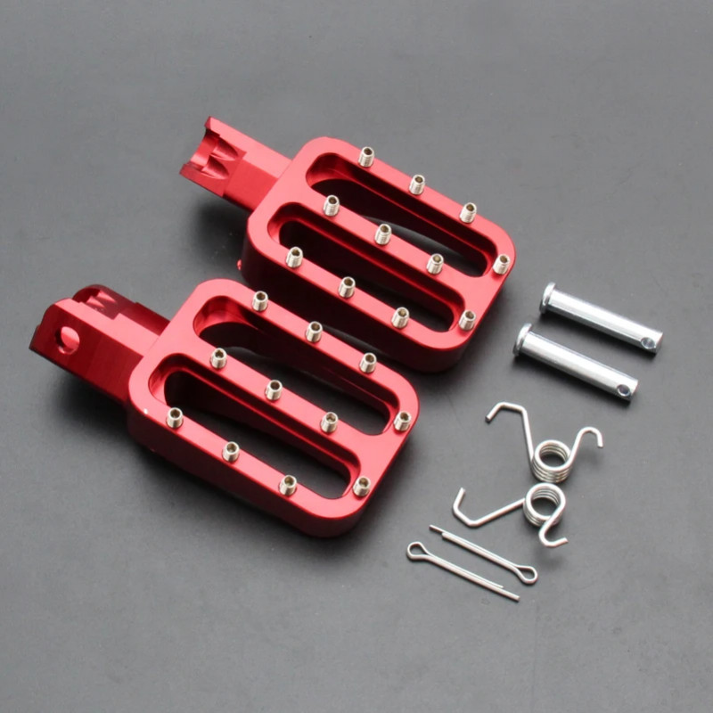CNC Footrests Footpegs Foot Pegs Rests Pedals for 110cc 125cc 140cc 150cc CRF KLX YCF Dirt Bike ATV