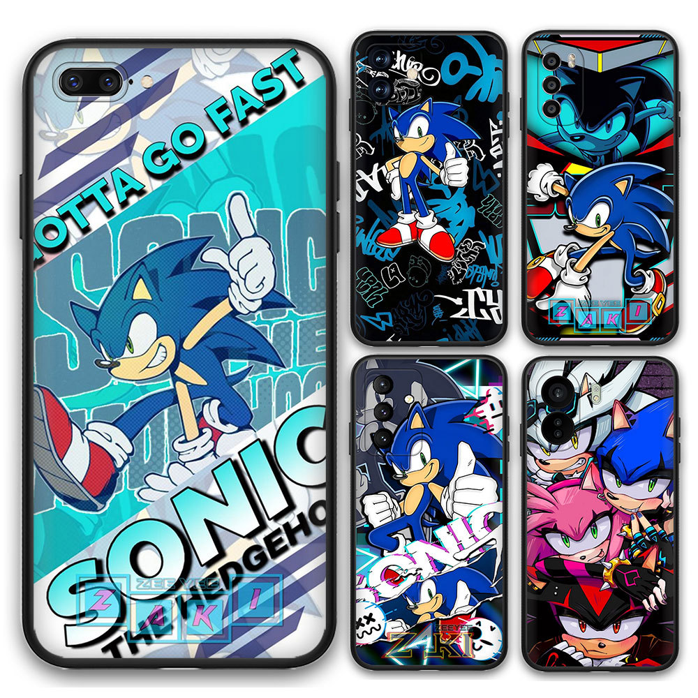 Realme C61 C51S C63 C65 C67 เคสโทรศัพท์ 5Y77 Sonic ซิลิโคนอ่อนนุ่มสีดํา TPU Cover