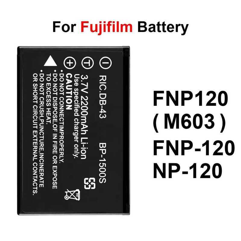 Battery Premium Replacement Fnp-120 NP-120 1200-2500Mah For Fujifilm Finepix Fuji F10 F11 Zoom M603 