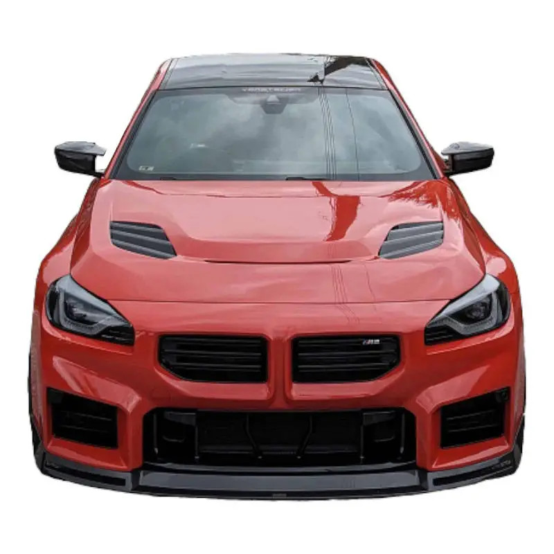 V Style M2 G87 Dry Double SIde Carbon Fiber Fibre Front Engine Bonnet Hood  For BMW M2 G87 2 Series