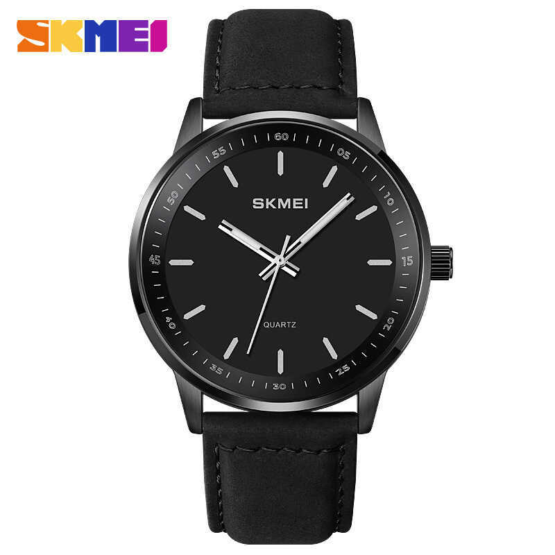 Moment Beauty skmei British Classic Men Simple Casual Belt Quartz Watch Fashion Business Style Mens 