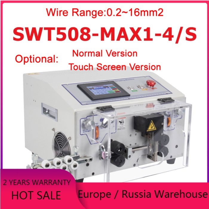 SWT508MAX 4 Wheels 0.2 To 16mm2 Wire Stripper 500W Computer Automatic Wire Stripping Machine For Pe