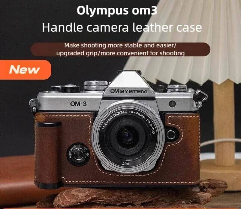 สําหรับกระเป๋ากล้อง Olympus OM-3 พร้อมเคสป้องกันหนังแท้ แผ่นฐานสําหรับหัวใจของอุปกรณ์เสริม OM3
