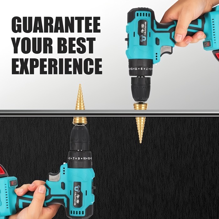 Step Drill Bit Set - Titanium Coated High Speed Steel Drill Cone Bits for Sheet Metal Hole Drilling