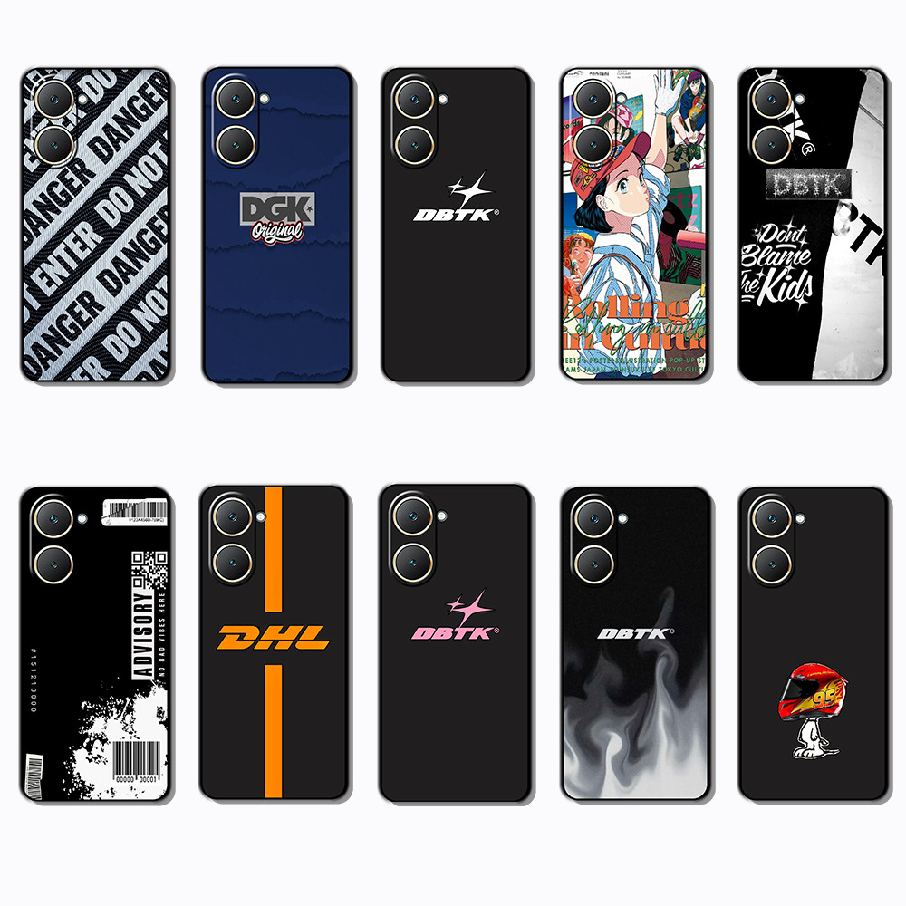 VIVO Y03 Y30T Y18 Y18S Y18E T3 Y37M Y19S Y28 V40 PRO Z9 lite dbtk สีดําขอบเคสโทรศัพท์ TPU | ยืดหยุ่น