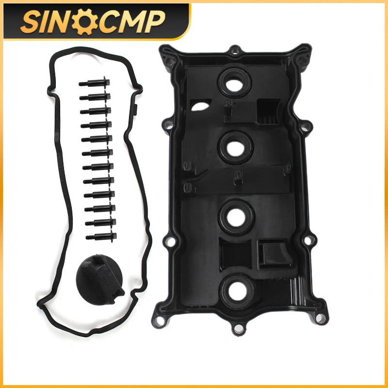 1Set Engine Valve Cover with Gasket and Bolts 132643KY0A for 2014-2017 Nissan Altima Rogue Murano