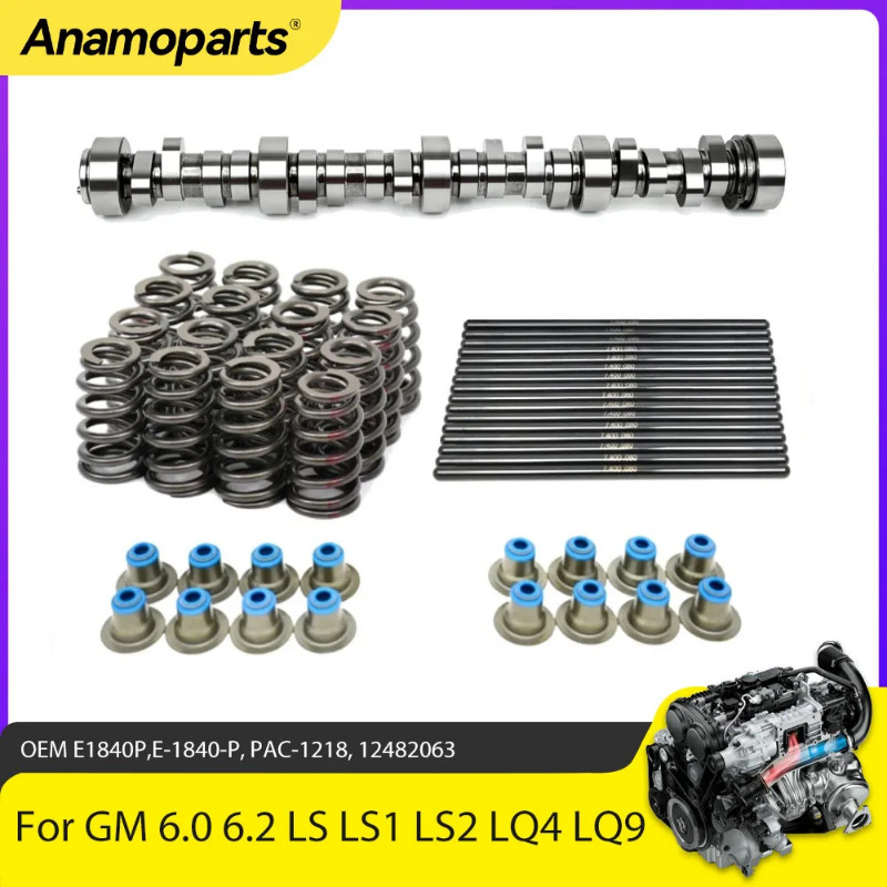 Engine Parts Stage 2 Camshaft Kit Pushrods Springs Fit 6.0 6.2 L For Chevrolet GMC LS LS1 LS2 LQ4 L
