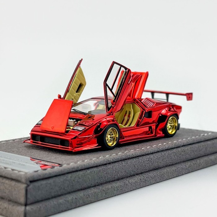 Topart Topart 1: 64 LB Lamborghini Contash Electroplating Red North Exhibition Limited Alloy Full Op