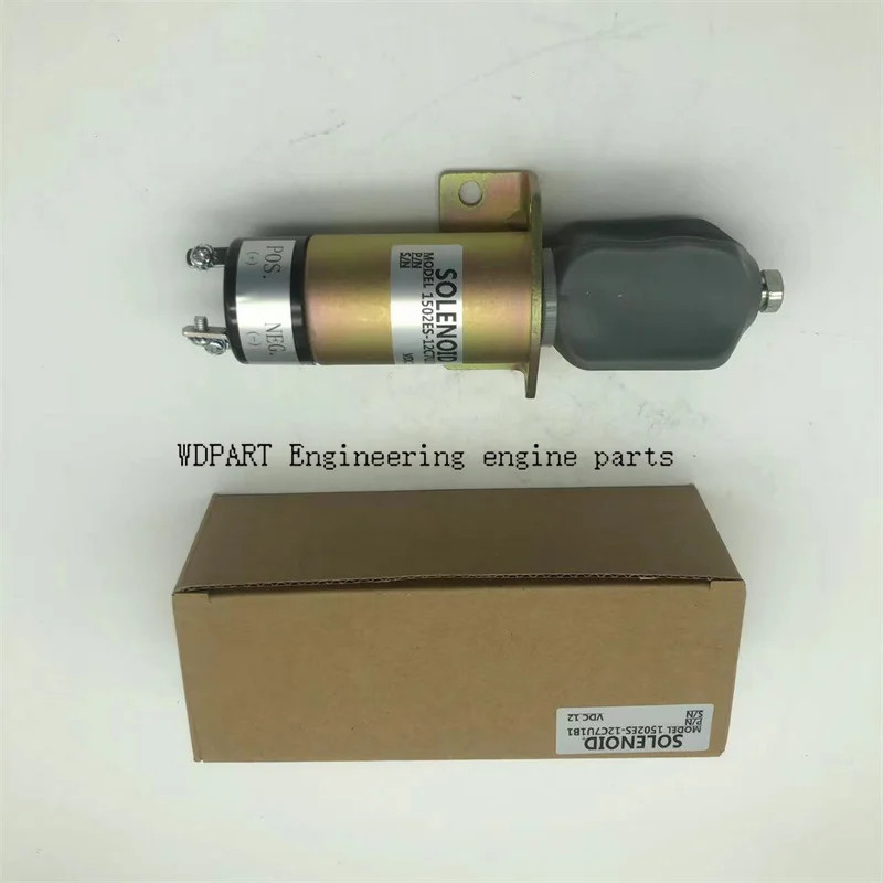 Diesel Stop Solenoid 1500-1000 1502ES-12C7U1B1 ES1502C-12V for Woodward 1500 Series 12V Long Time A