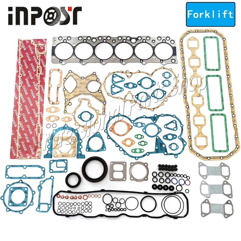 6BG1 Engine Full Gasket Kit Overhual Set for Isuzu 6BG1T Engine Tcm Komatsu Forklift Full Gasket Wi