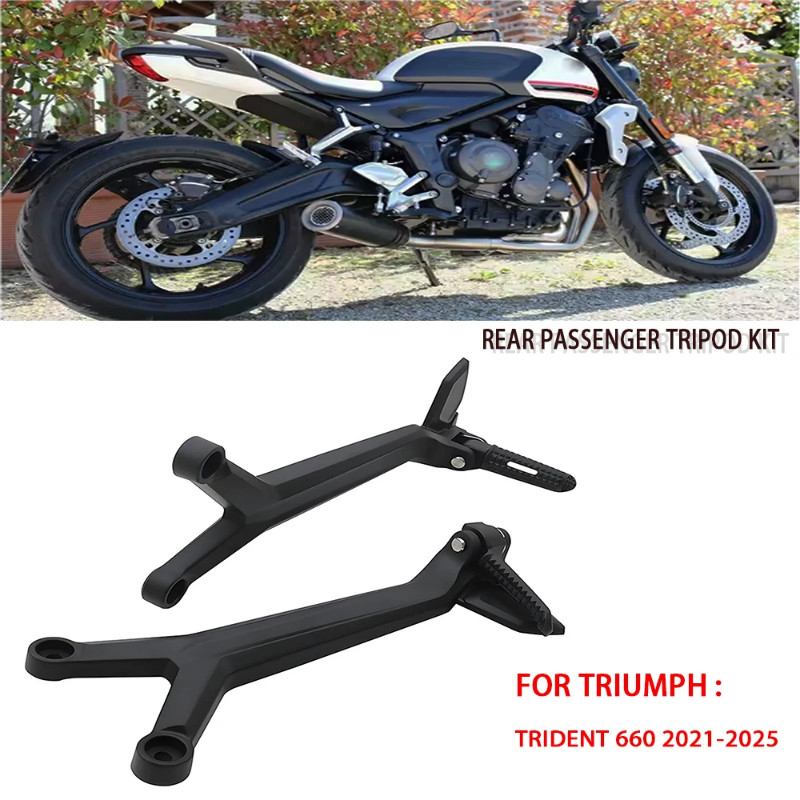For Trident 660 2021-2025 TRIDENT660 Trident660 2022 2023 2024 Motorcycle Rear Passenger Footpegs K