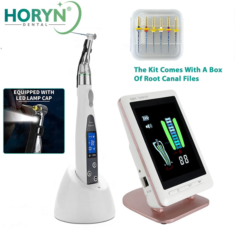 Dental LED Endo Motor 16:1 Endodontic Root Canal Dental Apex Location Unit Li-lion Battery Recharge