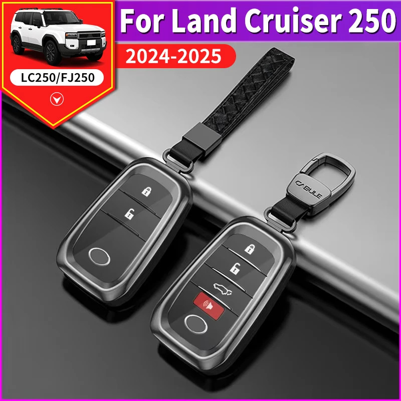For Toyota Land Cruiser 250 2024 2025 Prado LC250 1958 First Edition FJ250 Metal Key Shell Leather