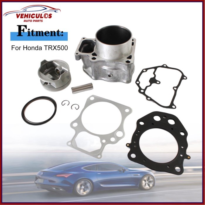 Cylinder Jug Piston Rings Gasket Top End Kit 12100-HR0-F00 13101-HR0-F00  For Honda 12-19 TRX500 Fo