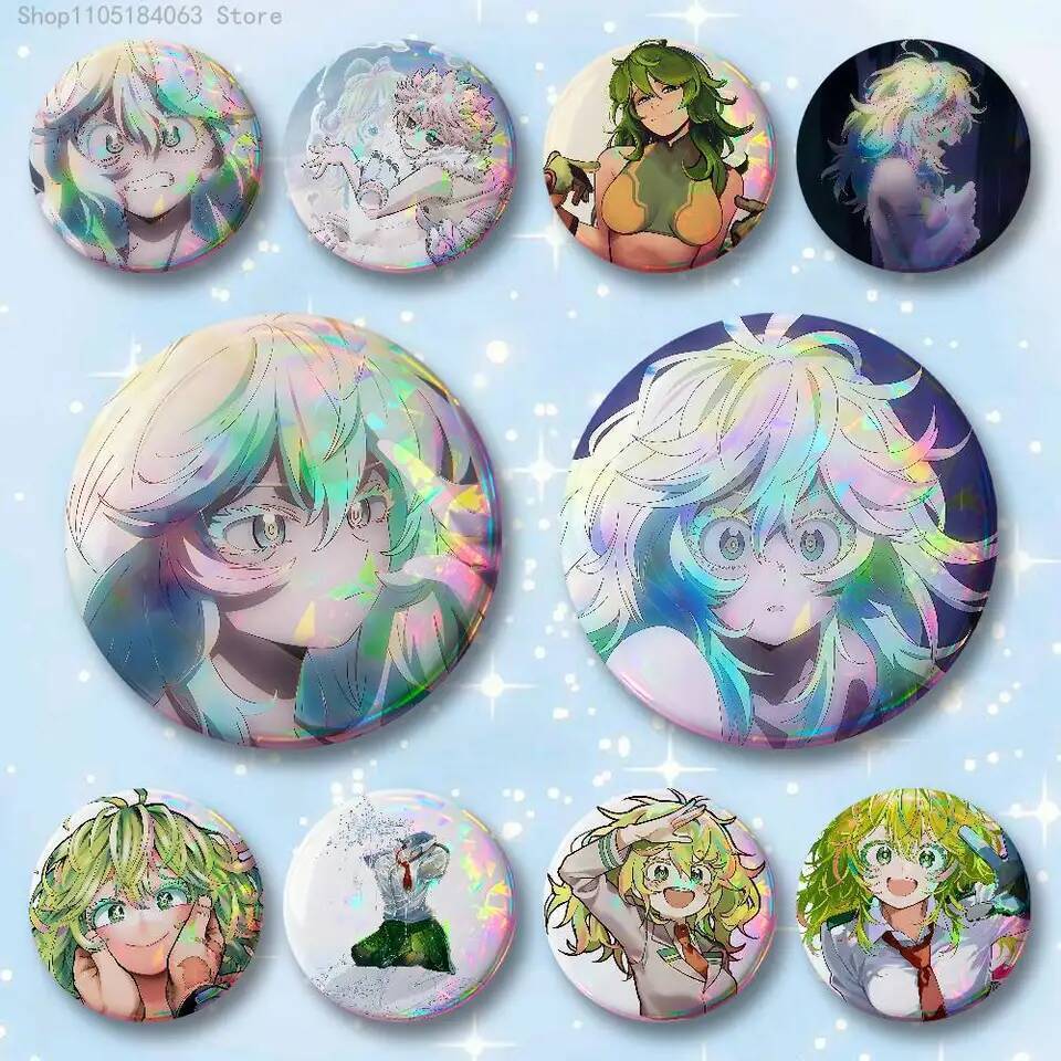 H-Hagakure M-MHA ป้าย 32/44/58 มม.รอบคอสเพลย์ Pin กระเป๋า Decor แฟน ๆ รวบรวมเพื่อนของขวัญเข็มกลัดของ