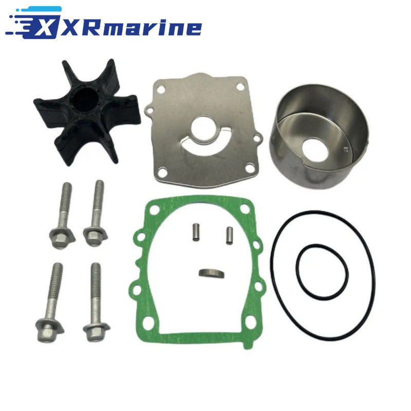 Water Pump Impeller Repair Kit 6G5-W0078 for Yamaha 2 Stroke 150 175 200 225 HP Outboard Motor 6G5-