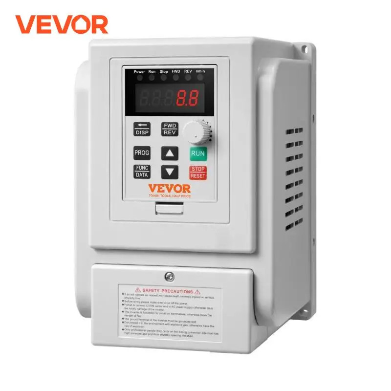 VEVOR 2.2KW VFD Inverter Variable Frequency Drive Converter AC 220V 3P Output Speed Controller for