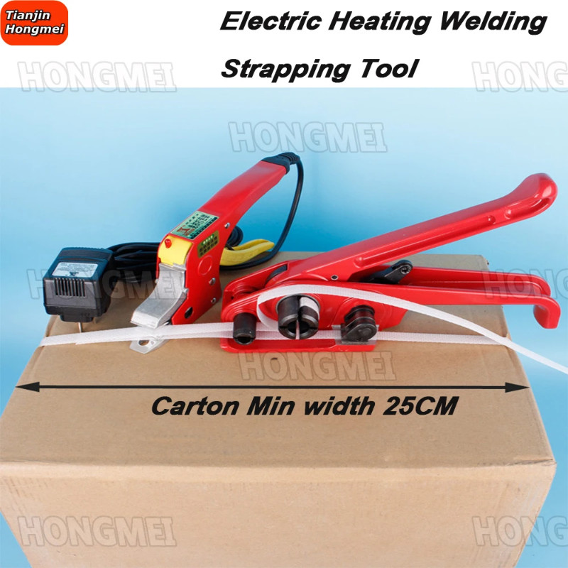 Manual Electric Plastic Strapping Banding Machine Packing Strap Baler Welding Box Packaging PP Band