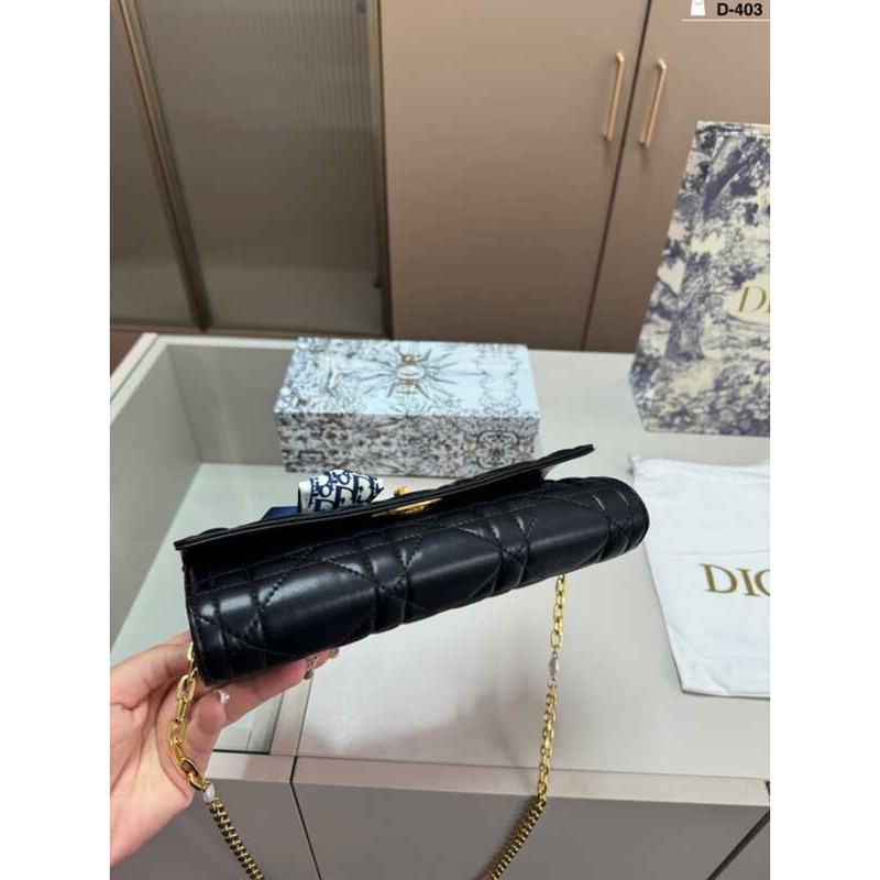 2026 D-403 ขนาด 24 x 10 กล่องพับ issaro Chain กระเป๋าถือสายคล้องไหล่ที่ถอดออกได้แบบพกพาไหล่เดียว Cro