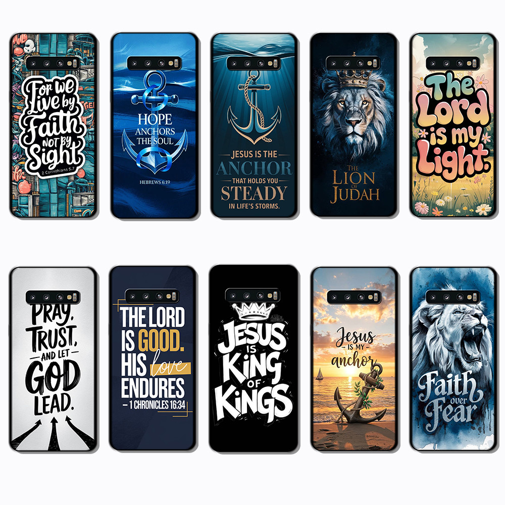 Samsung Galaxy S7 Edge S8 S9 S10 Plus S10E EB12 The Bible เคสโทรศัพท์สีดํานุ่มแฟชั่น