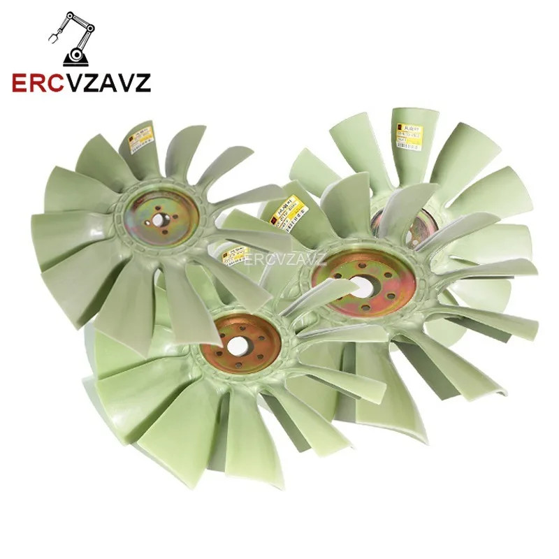 12 Blades Diesel Engine Fan Cooling Radiator Fan Blade for 4BD1 4BG1 4D95 4D102 4D84 6D102 4TNV94 D