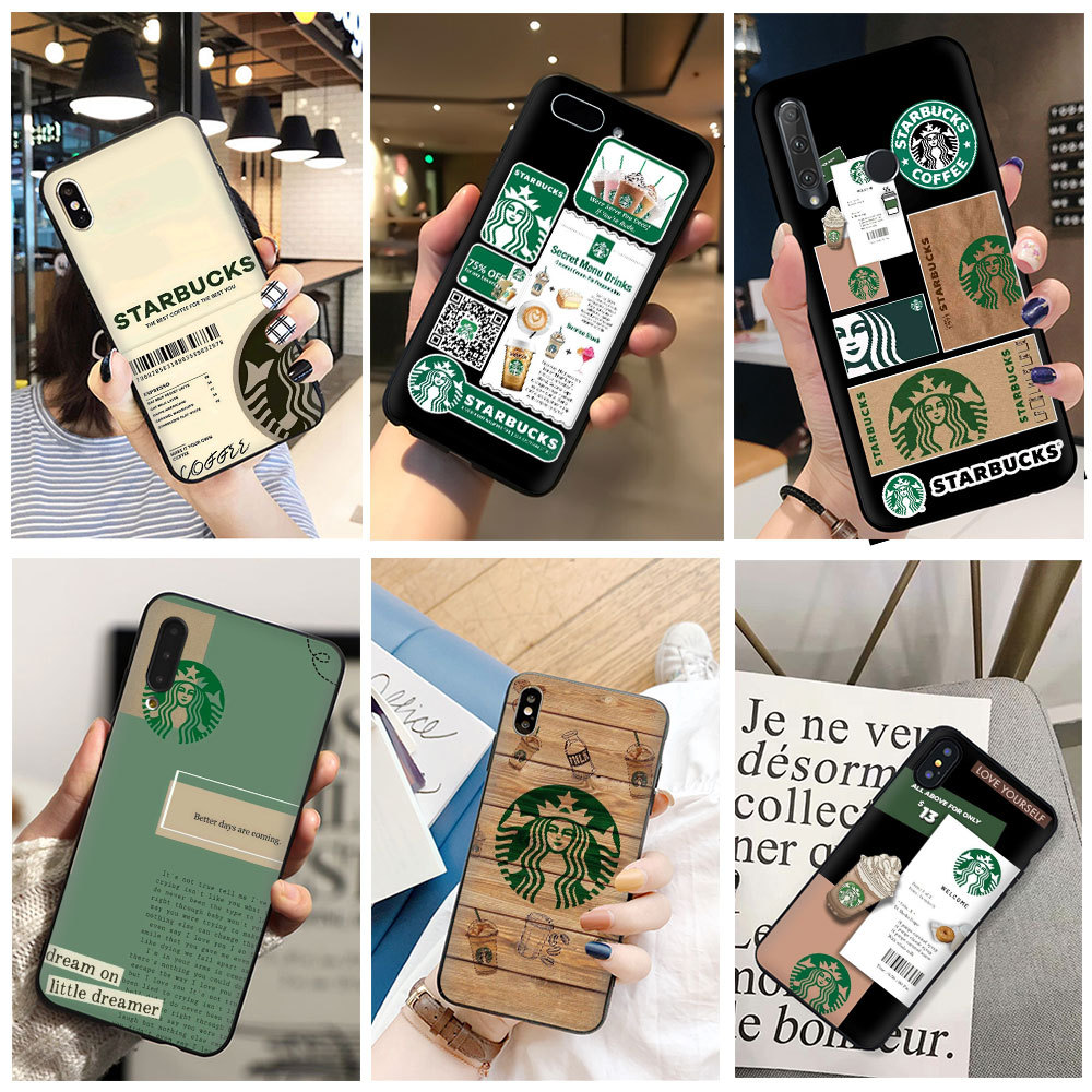 เคสโทรศัพท์TPUสําหรับVivo V19 V20 Pro S7 S7T V21 V21E T1 T1x Y10 Y75 Y70 Y53S 8G15 Starbucksกาแฟซิลิ