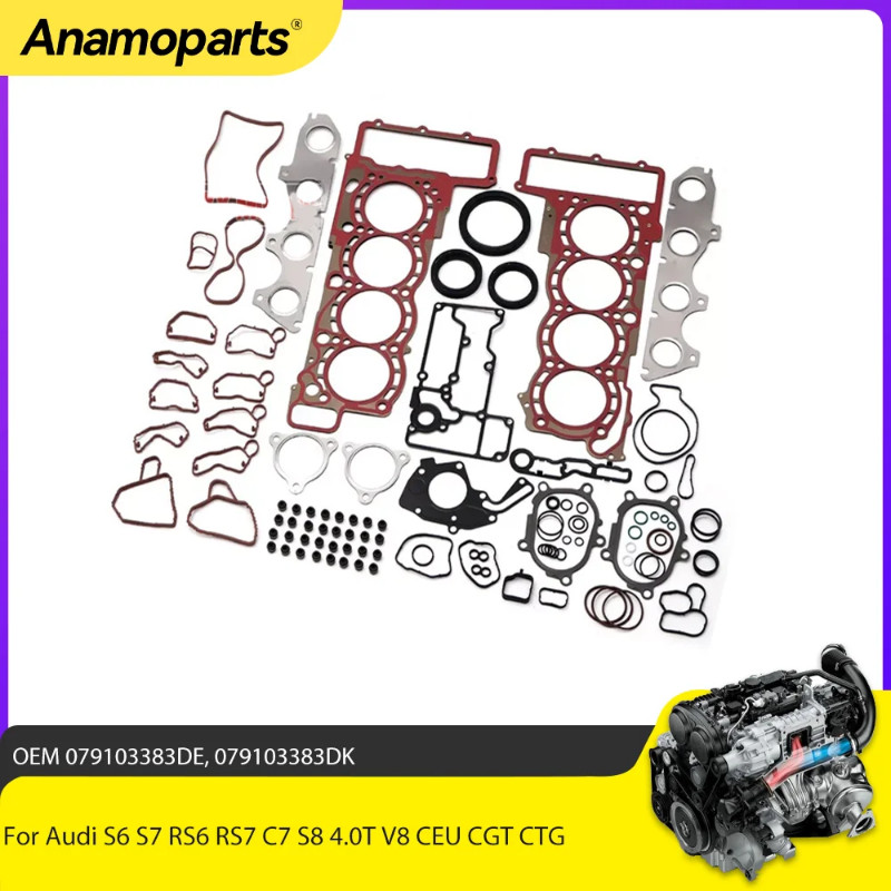 Engine Repair Gaskets Seals Kit Fit 4.0 T For Audi S6 S7 RS6 RS7 C7 S8 4.0T V8 CEU CGT CTG 13-18 07