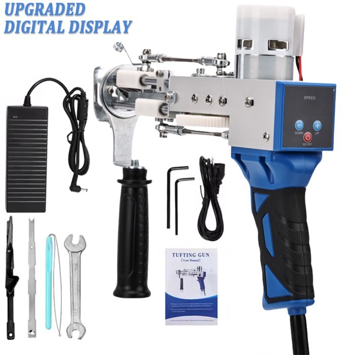 NEW Upgrade Tufting Gun 2 in 1, Rug Gun Cut Pile and Loop Pile Electric Carpet Rug Gun Rug Maker Ma